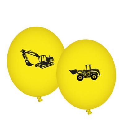 Baustelle Luftballons 8 Stück